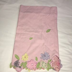 Pottery Barn Floral Valance appliqué 45x18.5 lined